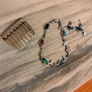 Bracelet &earrings